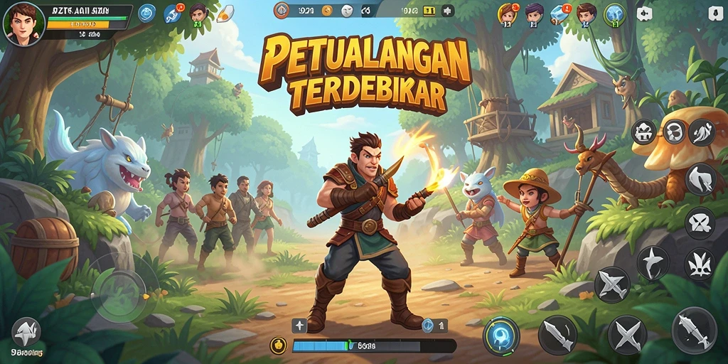 Tampilan gameplay mendebarkan dalam dunia Open World yang luas.