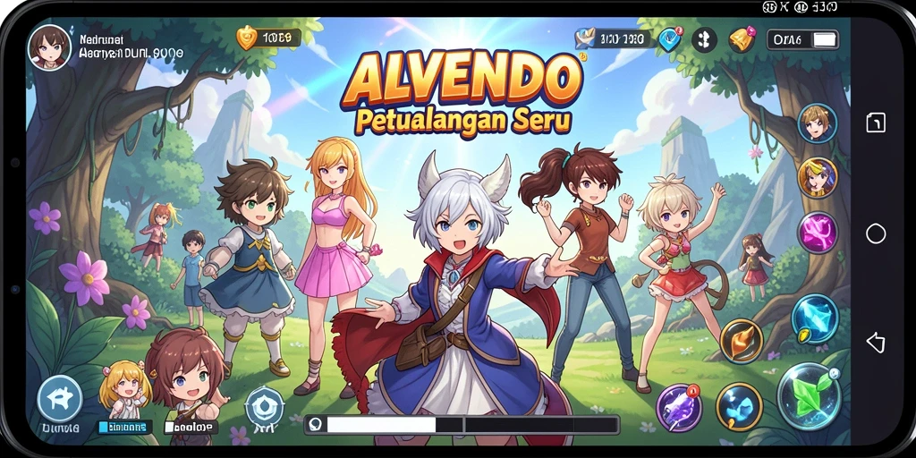 Tampilan menarik dari gameplay ALVENDO yang penuh aksi.