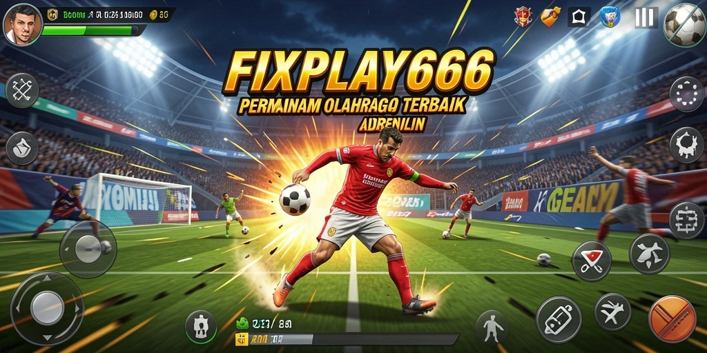 Screenshot gameplay FIXPLAY666 dengan aksi olahraga seru.