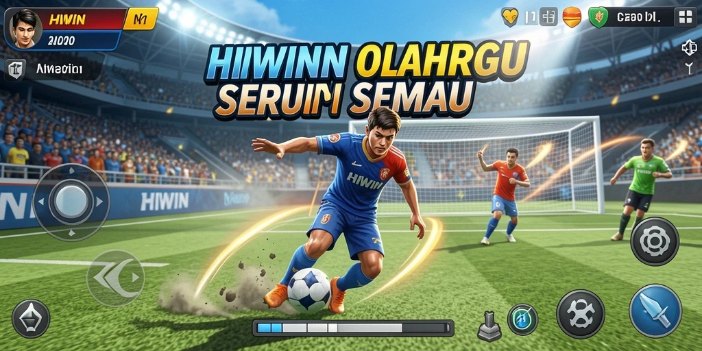 Gameplay HIWIN yang menampilkan berbagai olahraga seru dan kompetitif.