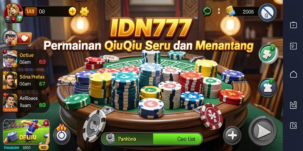 Tampilan gameplay QiuQiu yang menarik di IDN777.