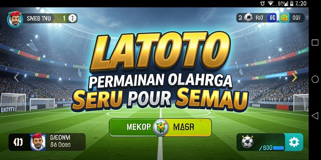 Tampilan gameplay seru di LATOTO saat berkompetisi dalam olahraga.