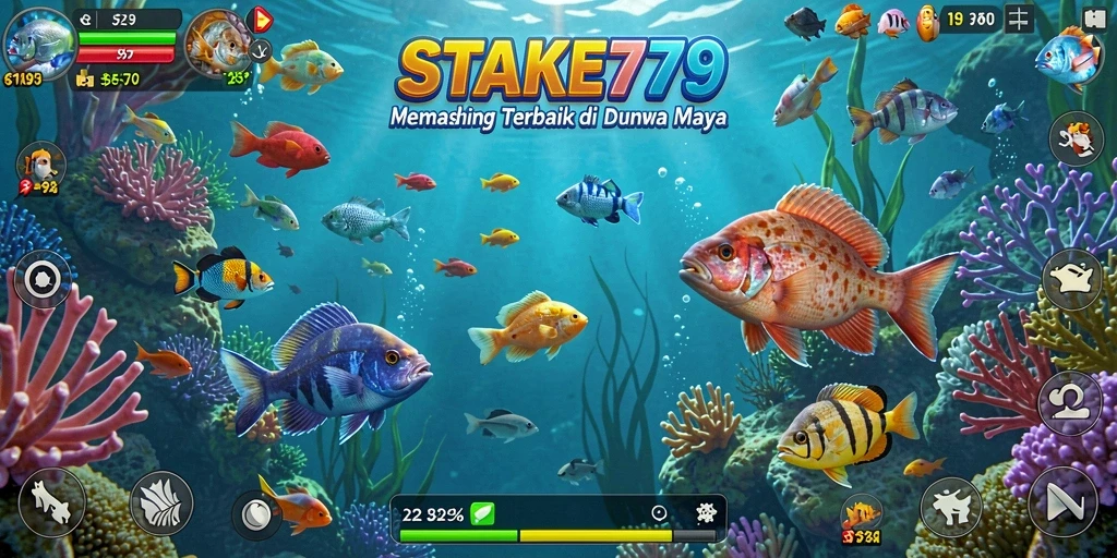 Tampilan gameplay STAKE779 dengan aksi memancing yang seru.