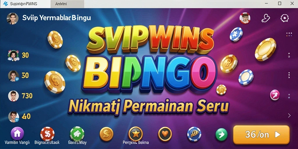 Tampilan antarmuka permainan Bingo di SVIPWINS yang menarik.